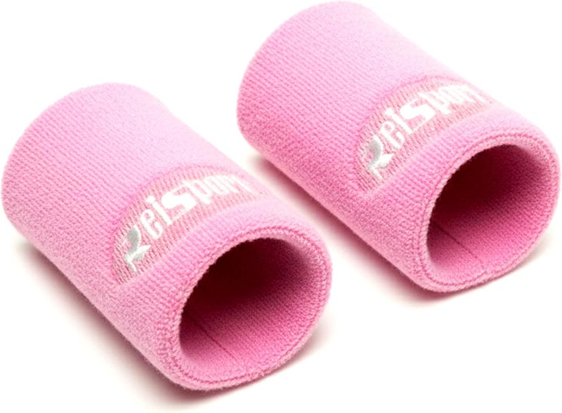 Reisport Gymnastics Wristbands - Unisex 5 Inch Sweat Wicking Wrist Protection for Grips & Training | One Size Fits Most - Available in Pink or White | Swiss Made Quality for Gymnasts - Image 1